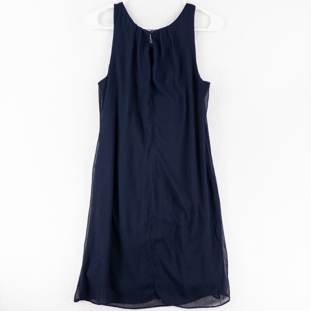 Robbie Bee Dress Size 6 Navy Blue Tank Sleeveless Midi Sundress Comfort Whimsy - Picture 7 of 10